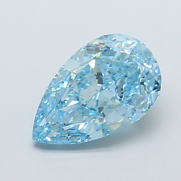 2.71 Ct. Fancy Vivid  Blue Pear Lab Grown Diamond