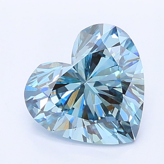 1.10 Ct. Fancy Intense Blue Heart Lab Grown Diamond
