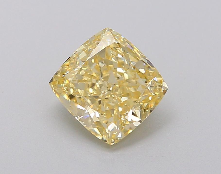 1.20 Ct. Fancy Intense  Yellow Cushion Lab Grown Diamond