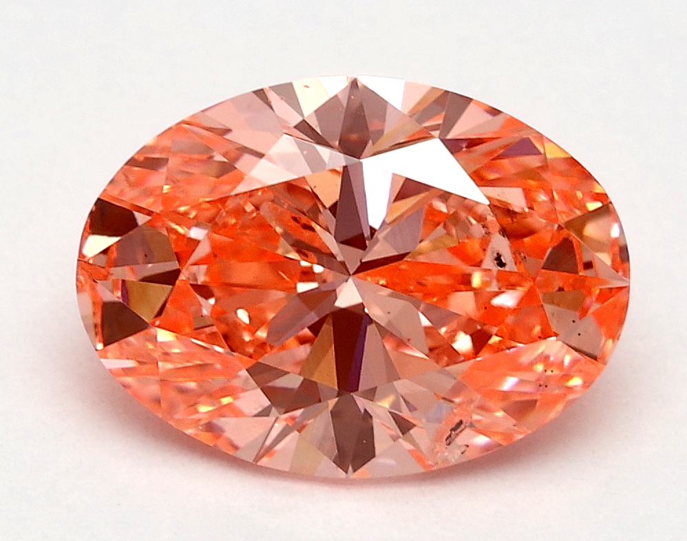 1.96 Ct. Fancy Vivid Pink Oval Lab Grown Diamond