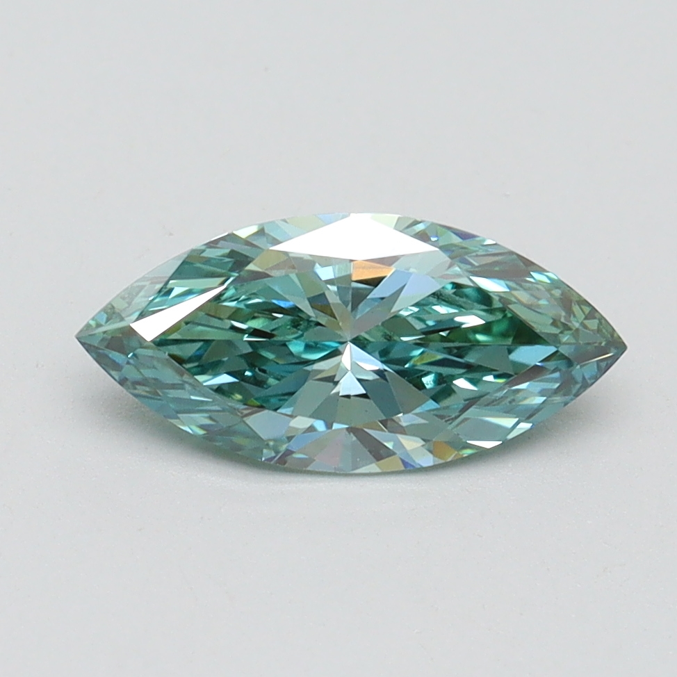 1.00 Ct. Fancy Vivid Green Marquise Lab Grown Diamond