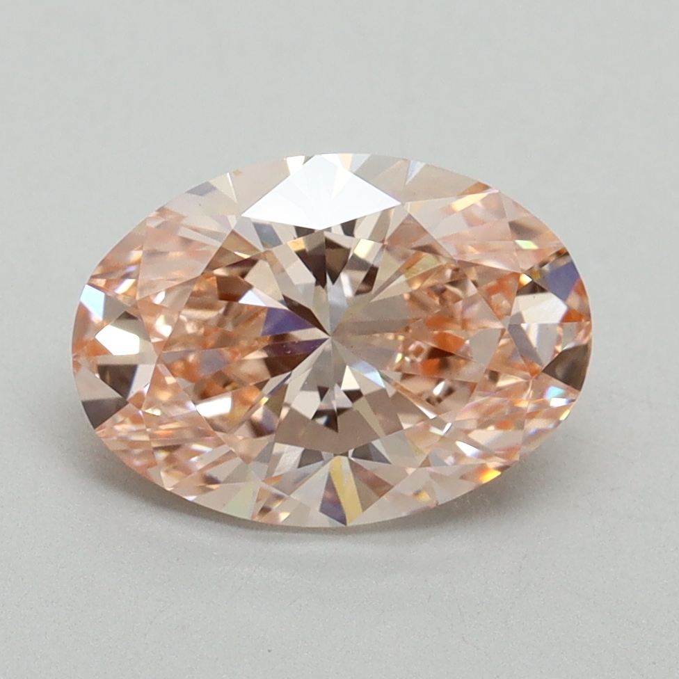 2.07 Ct. Fancy Intense Pink Oval Lab Grown Diamond