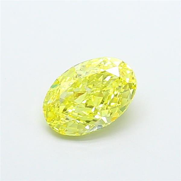 1.33 Ct. Fancy Vivid  Yellow Oval Lab Grown Diamond