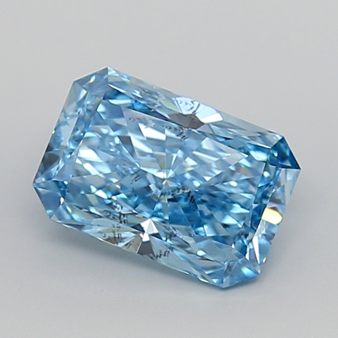 2.02 Ct. Fancy Vivid  Blue Radiant Lab Grown Diamond