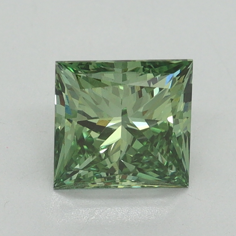 1.20 Ct. Fancy Vivid Pacific Green Princess Lab Grown Diamond
