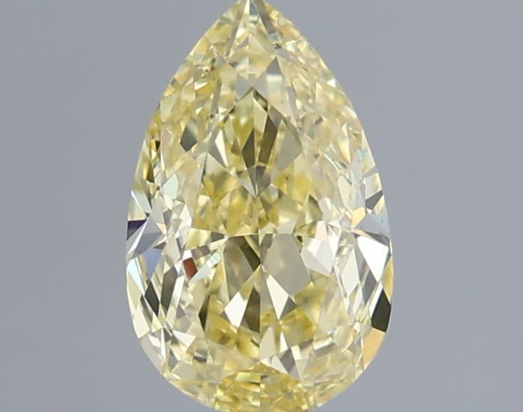 1.12 Ct. Fancy  Yellow Pear Lab Grown Diamond