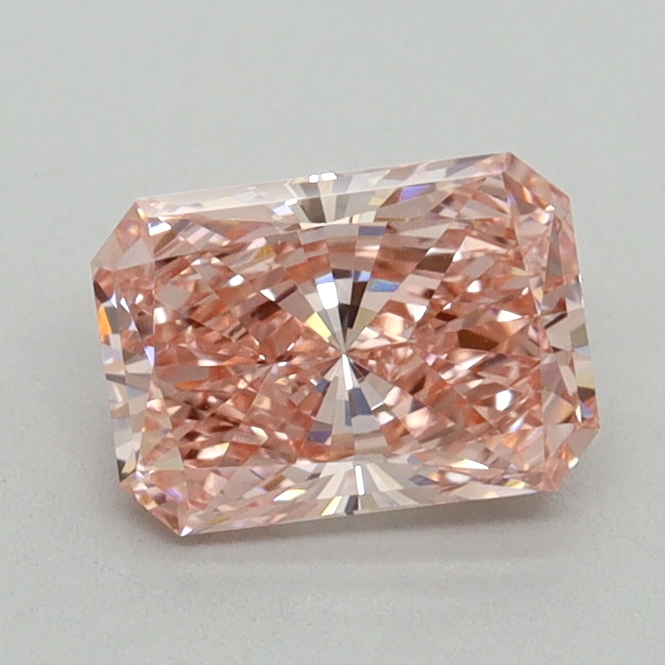 1.01 Ct. Fancy Vivid Pink Radiant Lab Grown Diamond