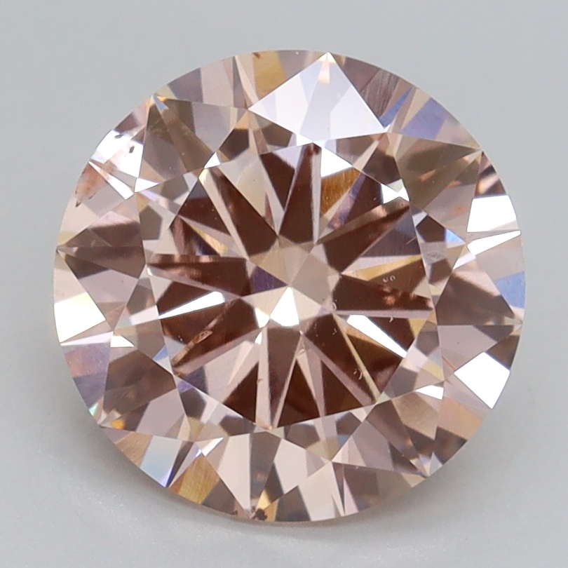 2.50 Ct. Fancy Intense Pink Round Lab Grown Diamond
