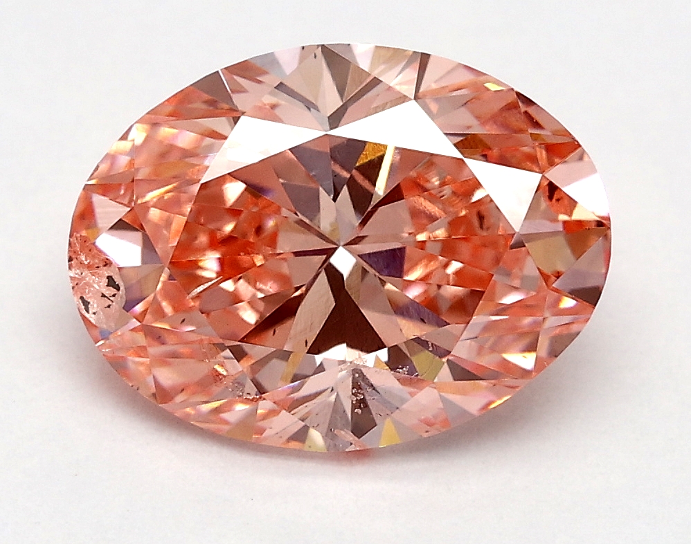 2.00 Ct. Fancy Vivid Pink Oval Lab Grown Diamond
