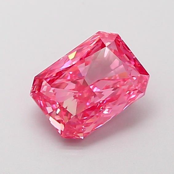 1.03 Ct. Fancy Vivid  Pink Radiant Lab Grown Diamond