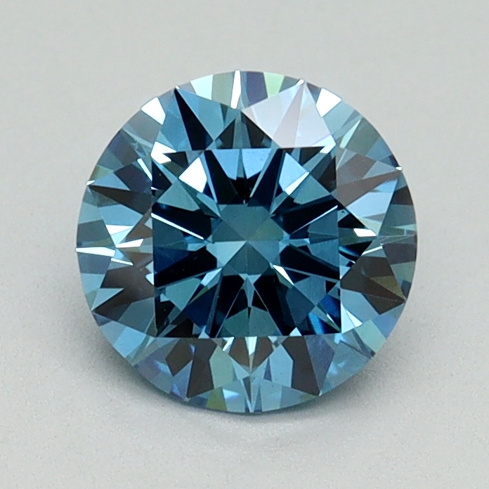 1.00 Ct. Fancy Vivid Blue Round Lab Grown Diamond