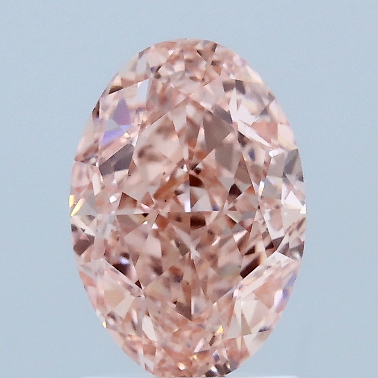 2.07 Ct. Fancy Vivid Pink Oval Lab Grown Diamond