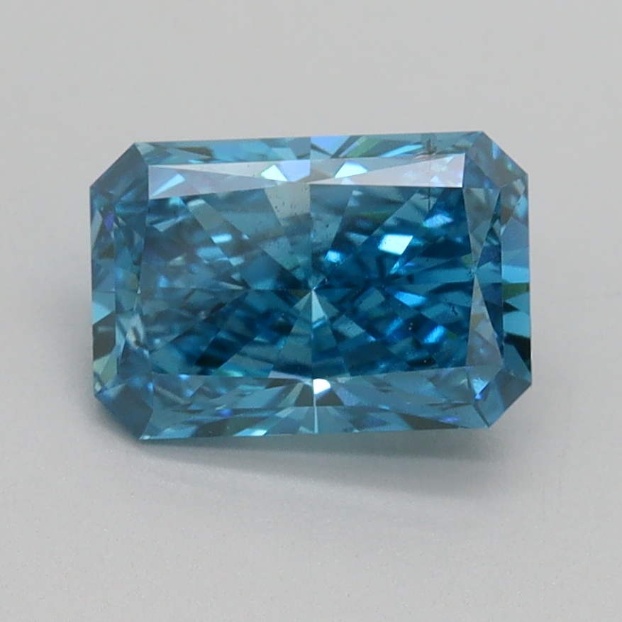 1.50 Ct. Fancy Vivid Blue Radiant Lab Grown Diamond