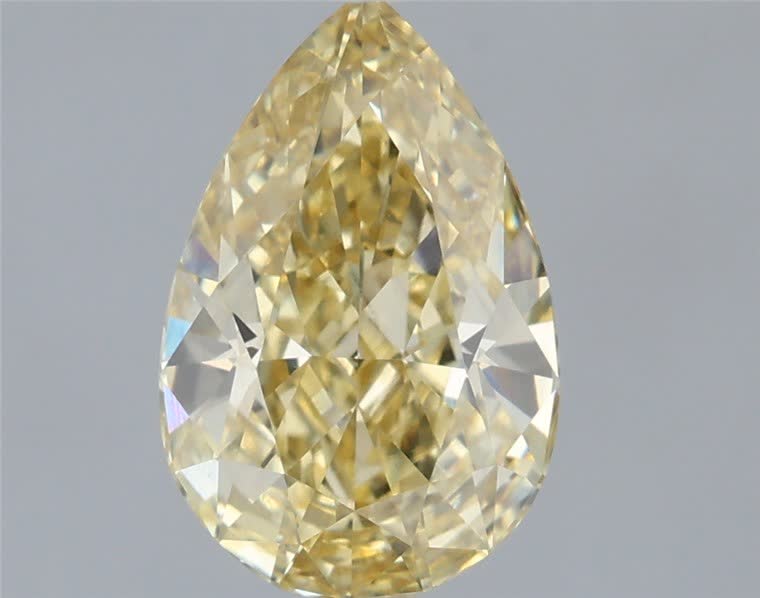 1.54 Ct. Fancy Intense  Yellow Pear Lab Grown Diamond