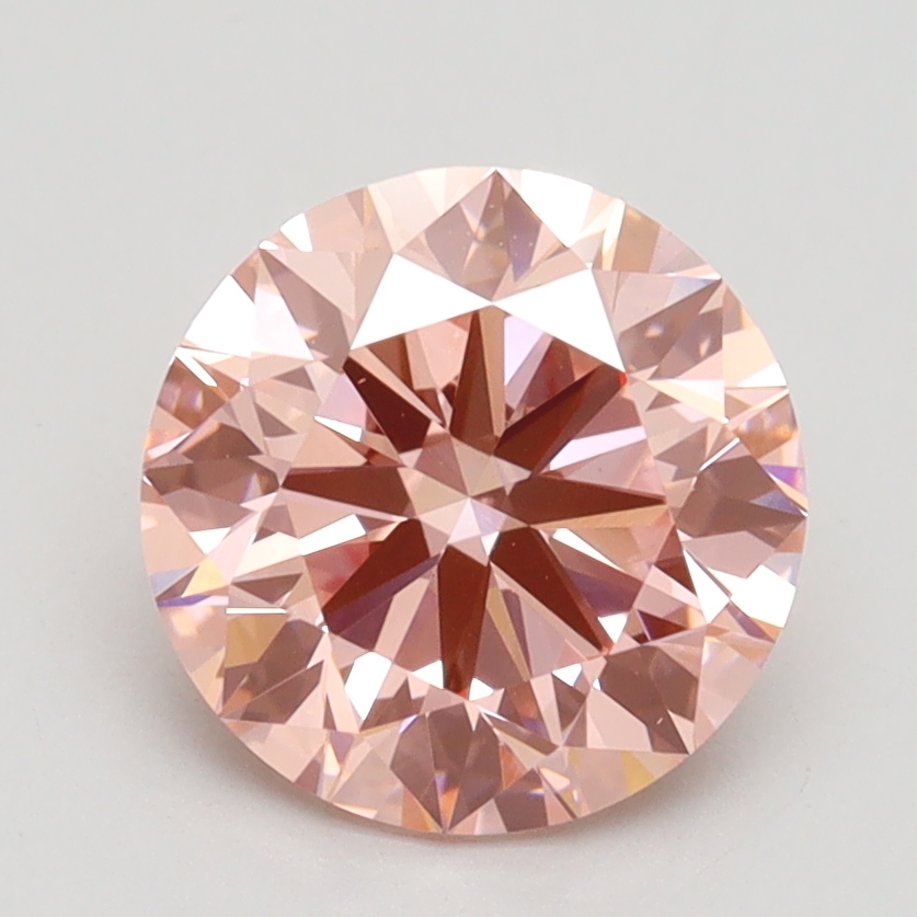 2.07 Ct. Fancy Intense Pink Round Lab Grown Diamond