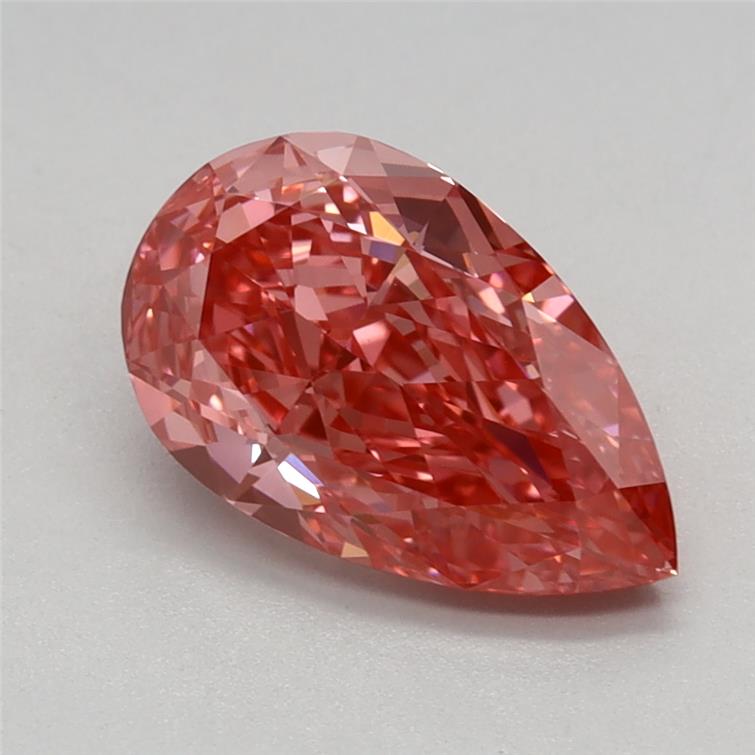 1.54 Ct. Fancy Vivid Pink Pear Lab Grown Diamond