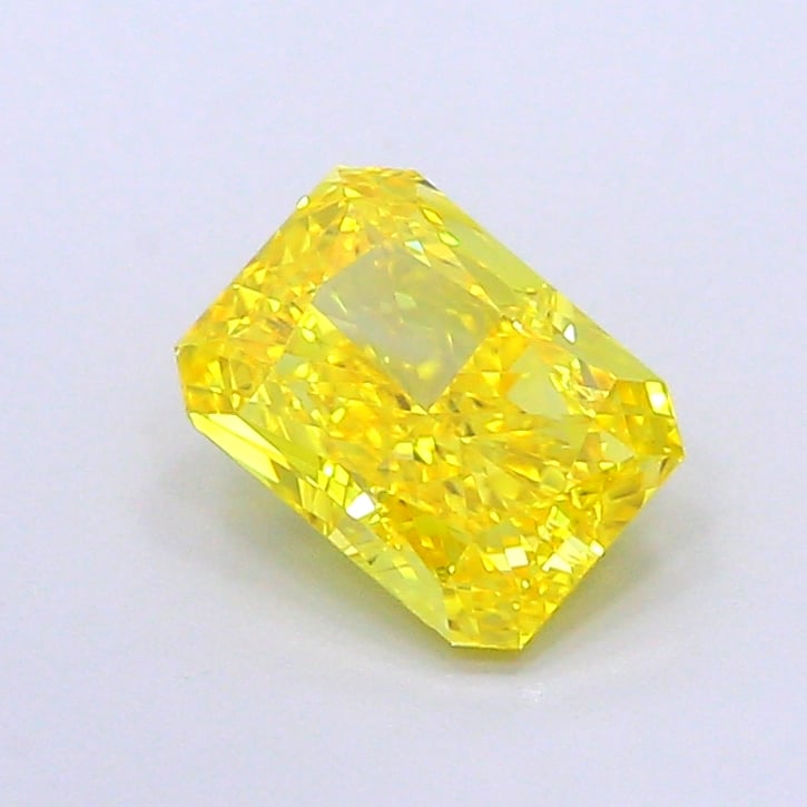 1.47 Ct. Fancy Vivid  Yellow Radiant Lab Grown Diamond