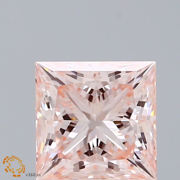 1.91 Ct. Fancy Intense Pink Princess Lab Grown Diamond