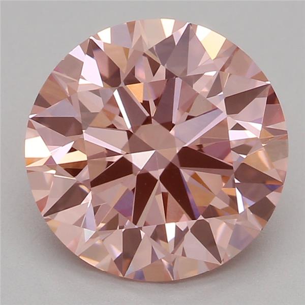 2.00 Ct. Fancy Vivid Pink Round Lab Grown Diamond