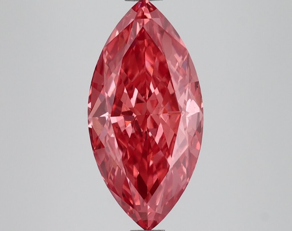 2.54 Ct. Fancy Vivid Pink Marquise Lab Grown Diamond