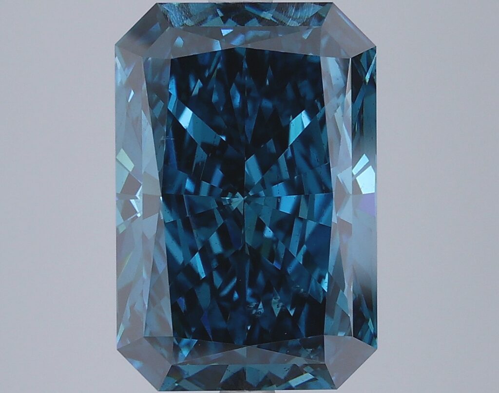 5.08 Ct. Fancy Vivid  Blue Radiant Lab Grown Diamond