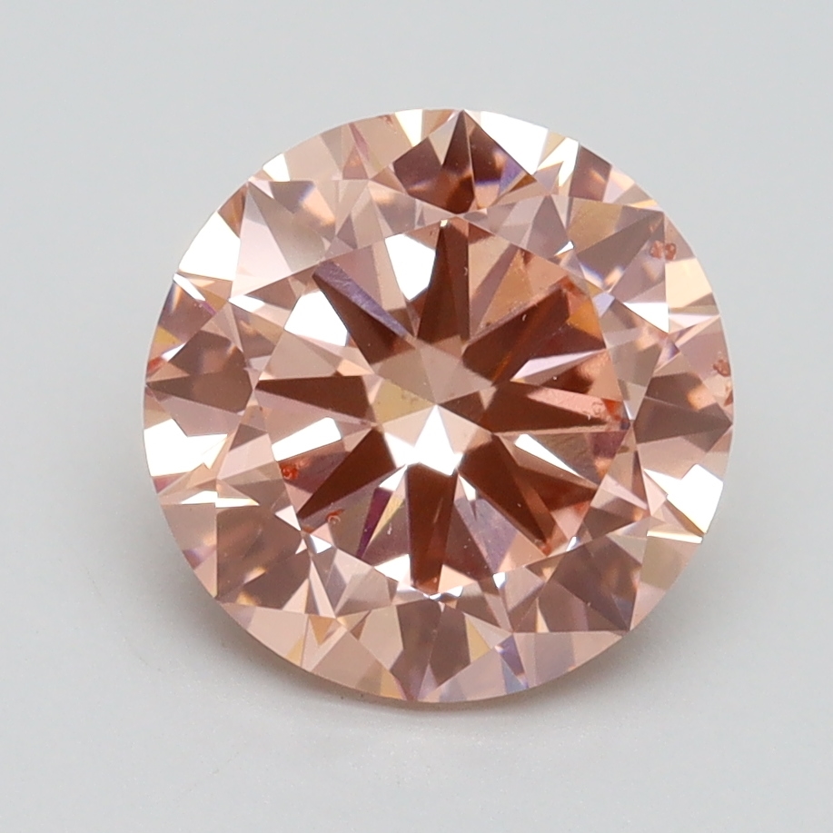 2.50 Ct. Fancy Intense Pink Round Lab Grown Diamond