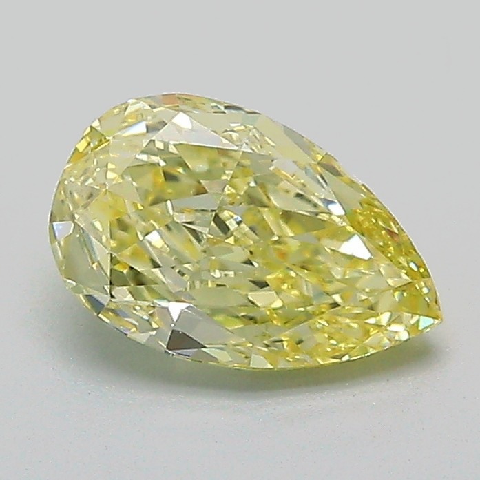1.04 Ct. Fancy  Yellow Pear Lab Grown Diamond