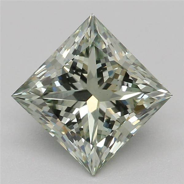 1.04 Ct. Fancy Intense Green Princess Lab Grown Diamond