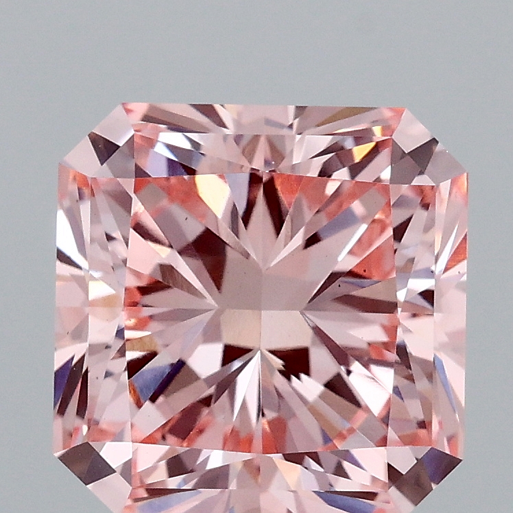 3.11 Ct. Fancy Vivid  Pink Radiant Lab Grown Diamond