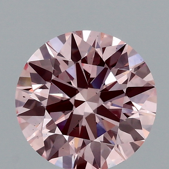1.60 Ct. Fancy Intense Pink Round Lab Grown Diamond