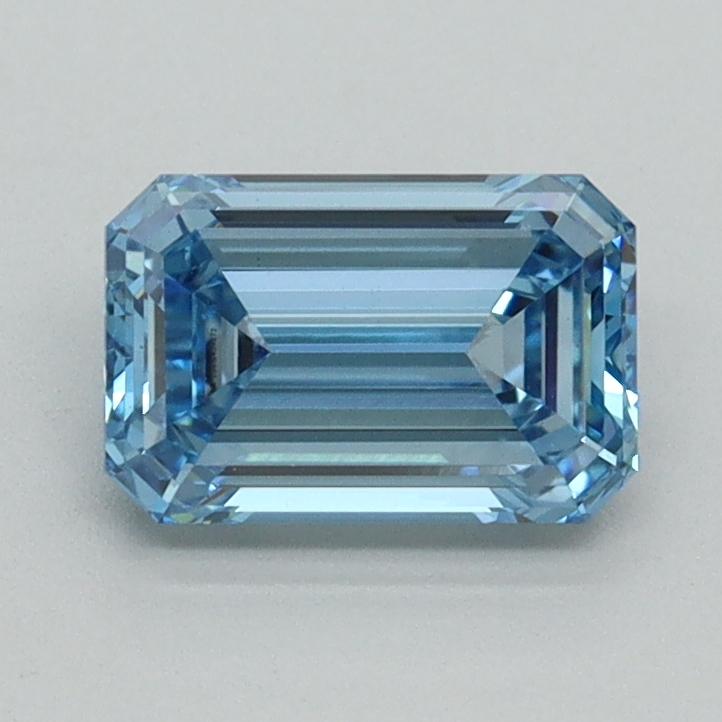 1.05 Ct. Fancy Intense Blue Emerald Lab Grown Diamond