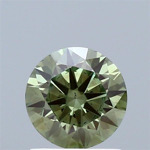 1.09 Ct. Fancy Vivid  Green Round Lab Grown Diamond