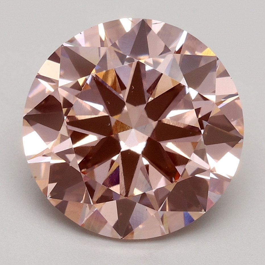 3.01 Ct. Fancy Intense Pink Round Lab Grown Diamond