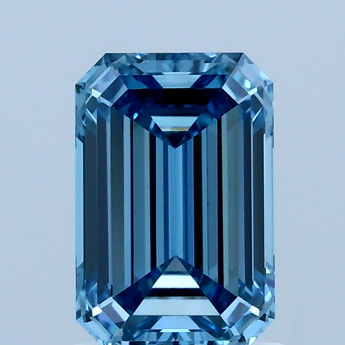1.41 Ct. Fancy Vivid Blue Emerald Lab Grown Diamond