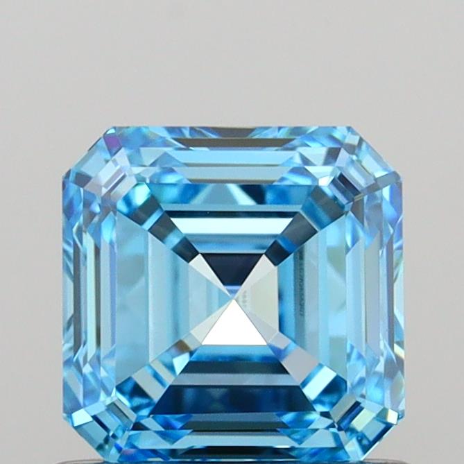 0.94 Ct. Fancy Vivid  Blue Asscher Lab Grown Diamond