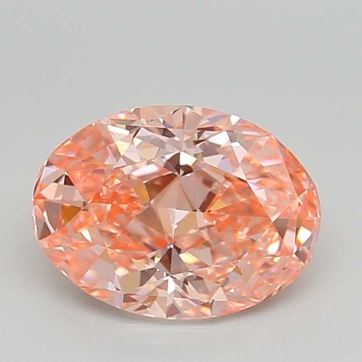 1.87 Ct. Fancy Vivid Pink Oval Lab Grown Diamond
