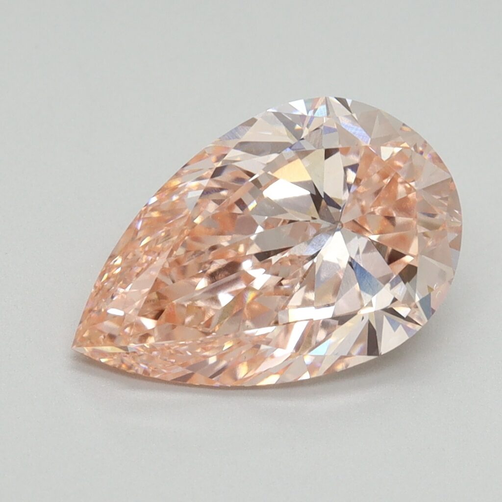 3.00 Ct. Fancy Vivid Pink Pear Lab Grown Diamond
