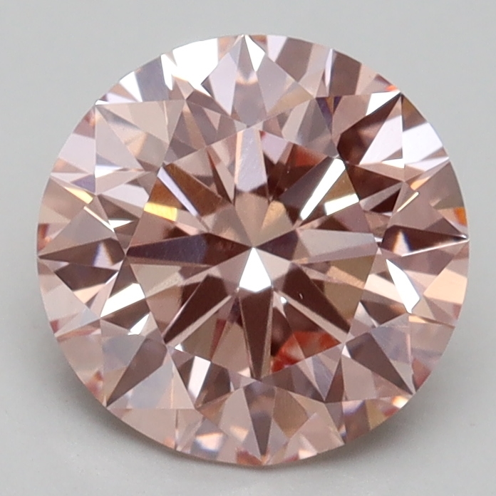 2.01 Ct. Fancy Intense Pink Round Lab Grown Diamond