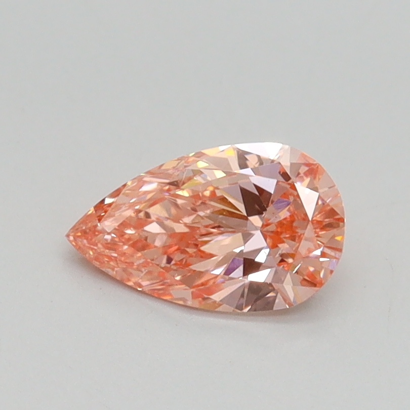0.54 Ct. Fancy Intense Pink Pear Lab Grown Diamond