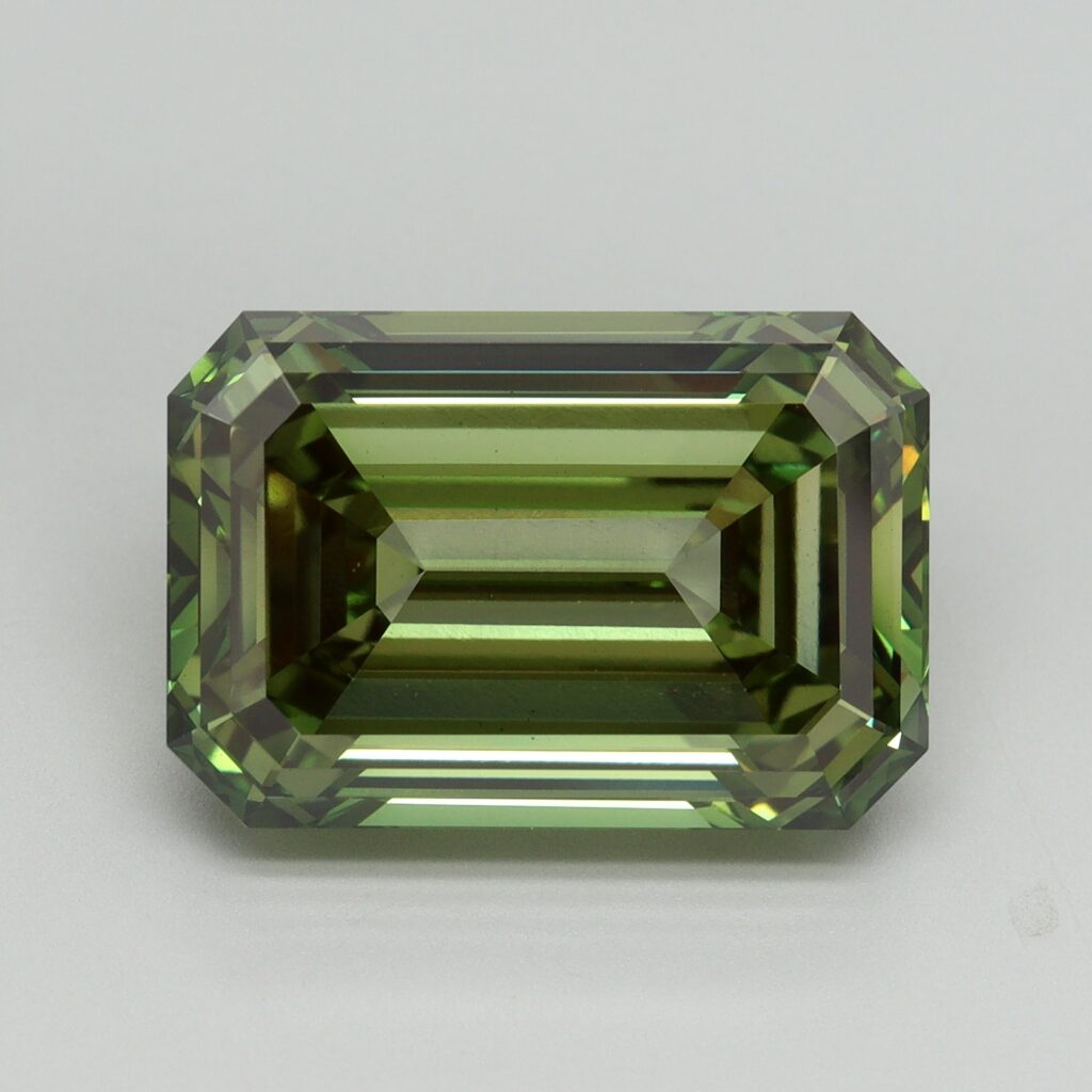 10.03 Ct. Fancy Vivid Green Emerald Lab Grown Diamond