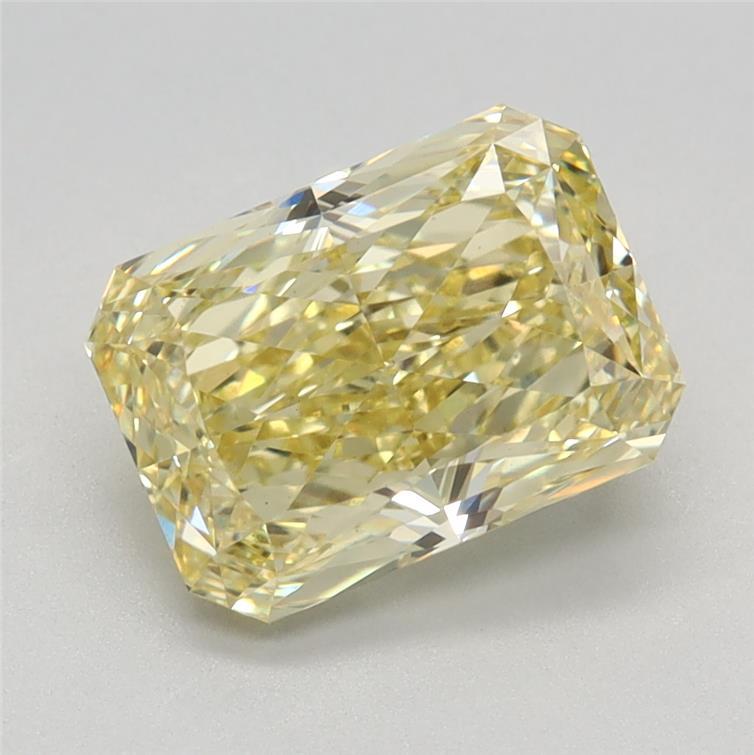 2.37 Ct. Fancy Vivid Yellow Radiant Lab Grown Diamond