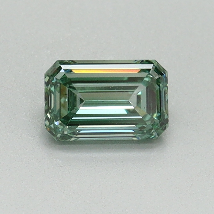 0.43 Ct. Fancy Vivid Pacific Green Emerald Lab Grown Diamond