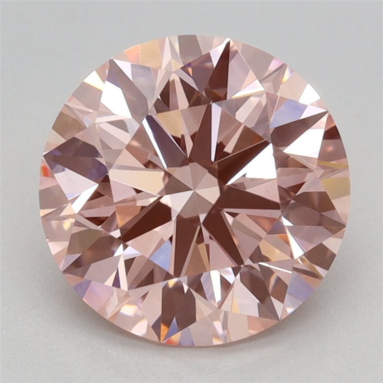 1.93 Ct. Fancy Vivid Pink Round Lab Grown Diamond