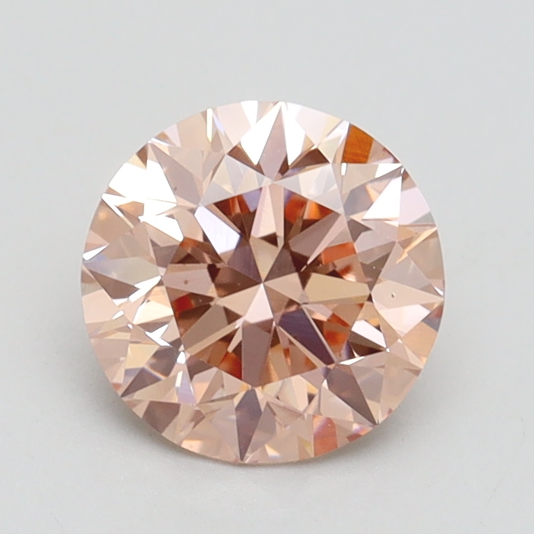 1.29 Ct. Fancy Intense Pink Round Lab Grown Diamond