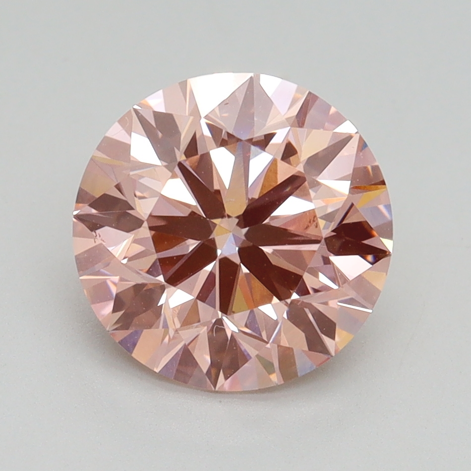 2.51 Ct. Fancy Intense Pink Round Lab Grown Diamond