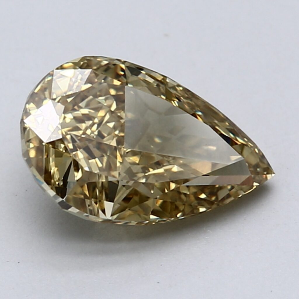 2.51 Ct. Fancy Intense Yellow Pear Lab Grown Diamond