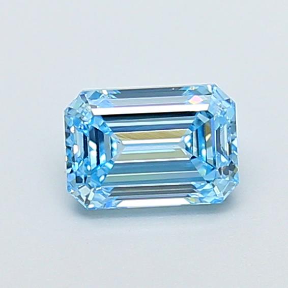 1.01 Ct. Fancy Vivid  Blue Emerald Lab Grown Diamond