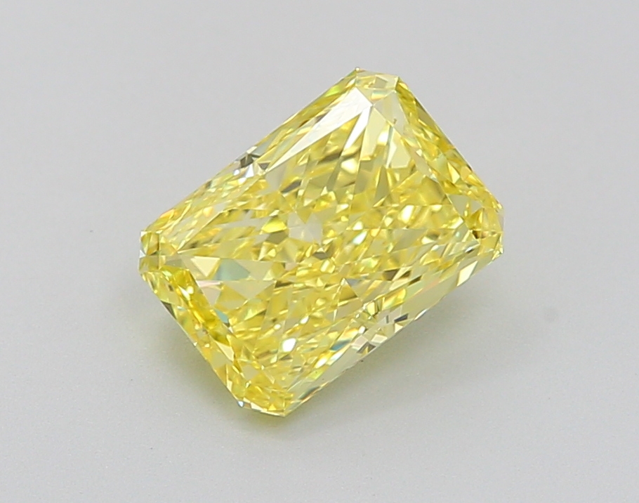 1.77 Ct. Fancy Vivid  Yellow Radiant Lab Grown Diamond