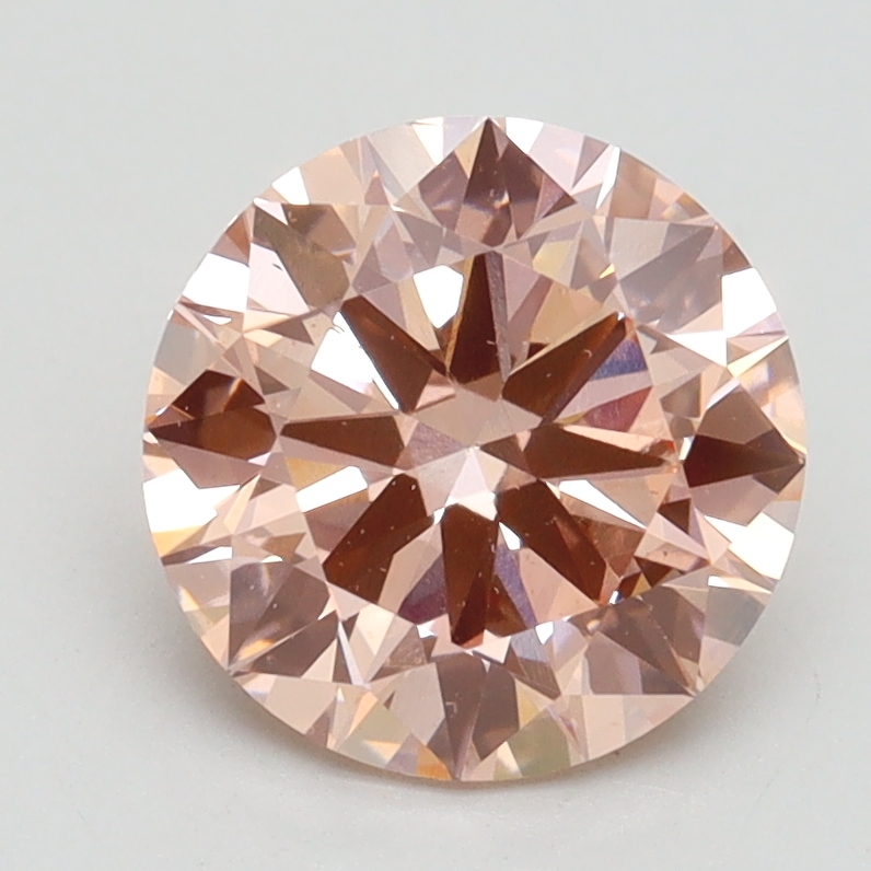 2.00 Ct. Fancy Intense Pink Round Lab Grown Diamond