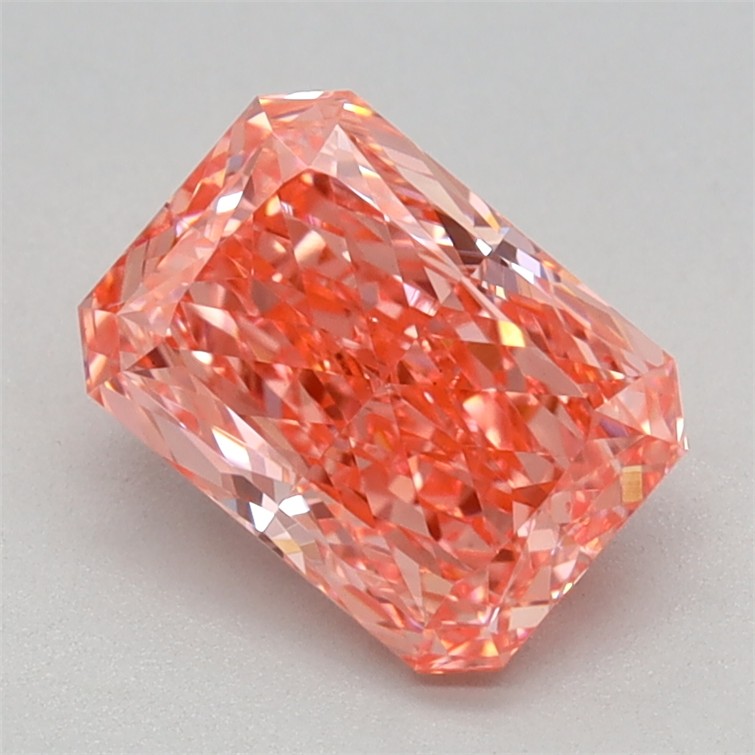 1.10 Ct. Fancy Vivid Pink Radiant Lab Grown Diamond